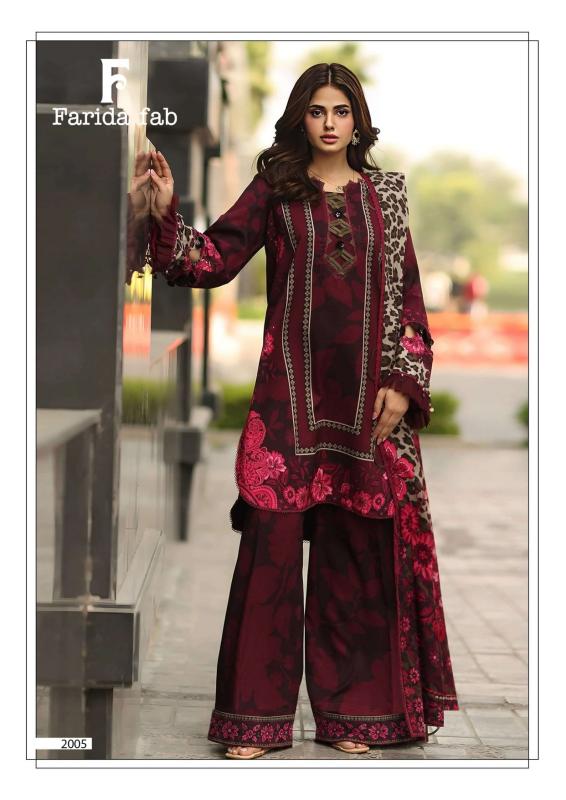 Farida fab charizma vol 2 karachi handloom dress materials wholesale